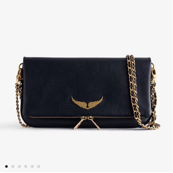 Zadig & Voltaire Rock Clutch Ink Gold - Picture 1 of 16